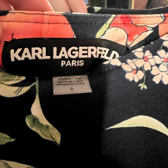 Almost New Karl Lagerfeld Floral Dress - Picture 1 of 2